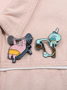 Classic Anime Funny Daily Badge Set, Humorous Theme Badges for Fans, Fun Collection & Casual Style Clothing Accessories