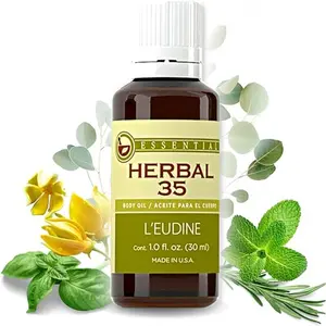 Herbal 35 Essential Oil, Soothing and Calming Eucalyptus Essential Oil, Powerful Blend of up 35 Essential Oils for Aromatherapy & Wellness Support - 1fl oz