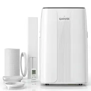 Portable Air Conditioner 14,000BTU, Remote Control, Portable AC Unit, Dehumidifier, Fan, 800Sq.Ft Cool/Dry/Swing/Child Lock,Quite,LCD Display,Fast Cool, Air Purification,1290W, CEER7.83,Black