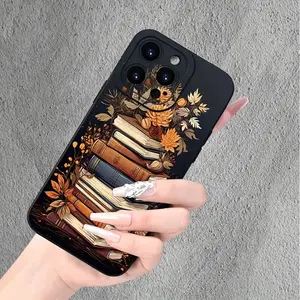 Book Pattern Phone Case, Anti-drop Cellphone Protective Case, Total Protective Shockproof Mobile Phone Cover for iPhone