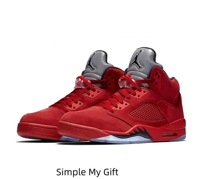 Unisex Bright Red Suede High Top Basketball Sneakers Lace Up Air Cushion Street Trainers Breathable Casual Footwear For Men Women Hip Hop Daily Outfits