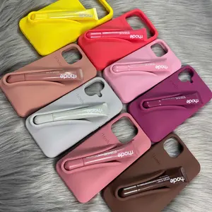 2026 Rhode Lip Gloss iPhone Case – Elegant & Functional | Lipstick Storage Design for Women. Case comes with lipstick and box "