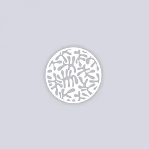 Squiggles Circle Clay Stencil