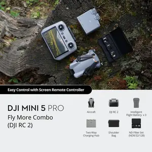 DJI Mini 5 Pro Fly More Combo RC2 Remote + 3 batteries *** USA In Stock ***