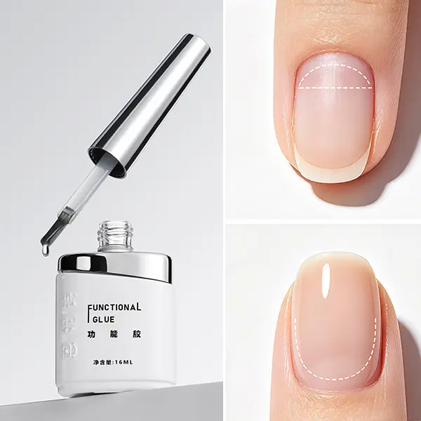 ANNIES 16mL Crystal-Clear Nail Polish Base & Top Coat Products, UV-Cured Long-Lasting Chip-Resistant Multi-Functional Soak Off Gel, Salon Grade for Gel Nails at Home & Professional Use