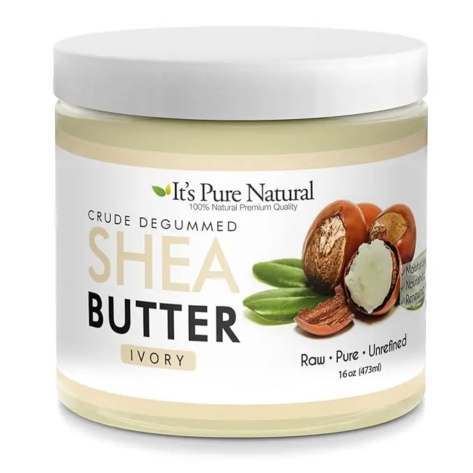 It's Pure Natural - "Degummed" African Ivory Shea Butter (16 oz) – 100% Pure & Natural Body Butter Body Care
