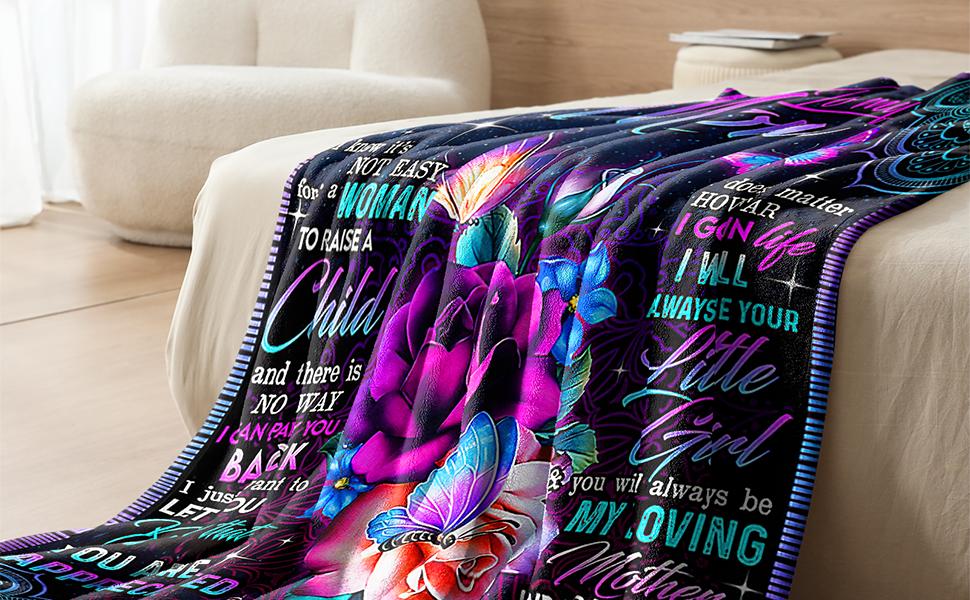 A Gift from Daughter to Mom — A Mother's Day & Birthday Tribute to a Great Mother: Warm Fleece Throw Blanket (60" x 50")