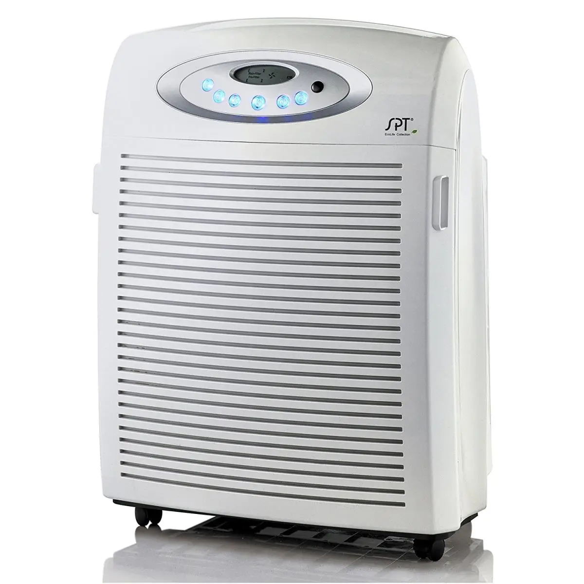 Sunpentown AC-9966 DC-Motor Air Purifier, 120v/60hz, Remote Controlled, Plasma, HEPA Filter, VOC Removal, Ionizer, Display, Adjustable Settings, Antibacterial Function, For Rooms Up to 465 Sq. Ft., Breathe Better