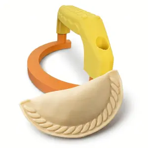 Empanada Maker Press 5.5" with Stainless Steel and Premium PETG for Tortilla Pierogi Dumpling Calzone Samosa Potsticker