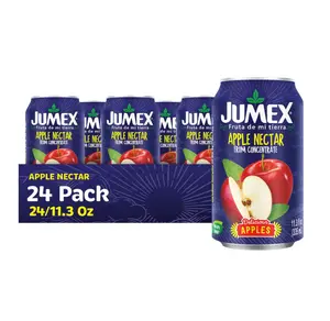 Apple Juice Nectar - Made with Fresh Fruit Puree & Apple Juice Concentrate for Fruit Smoothie Mix, Cocktail Mixers & Kids Drinks & Beverages - 11.3oz, 24 Pack Canned Drinks