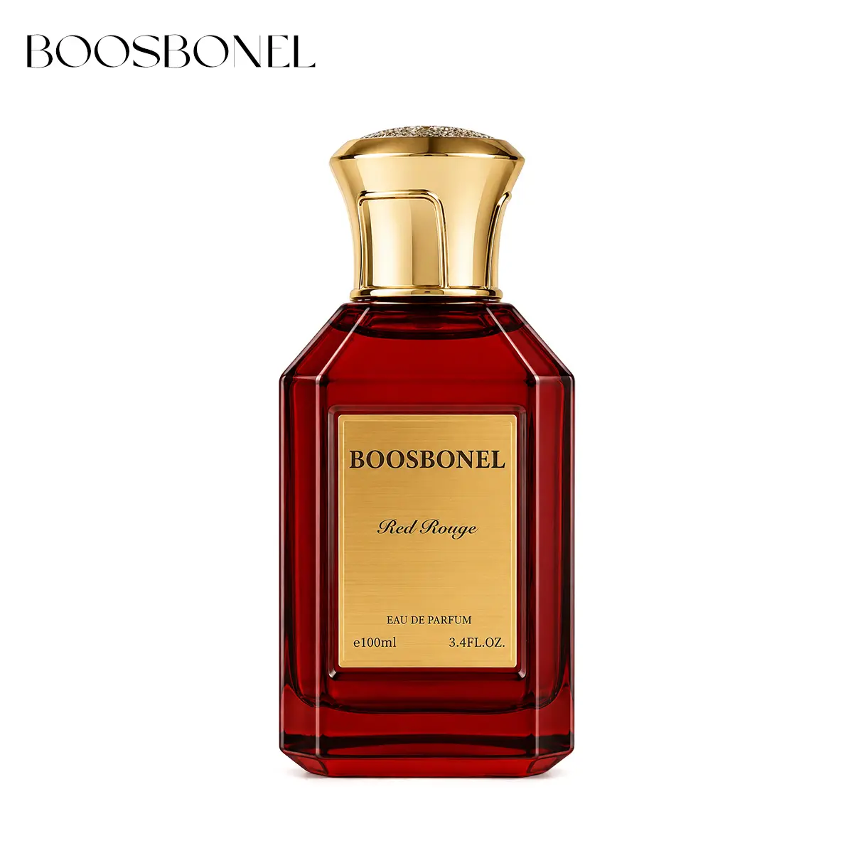 BOOSBONEL Red Rouge Eau De Parfum 100ml (3.4FL.OZ) | Sweet Amber, Floral, Fruity & Woody Notes | Long-Lasting Unisex Perfume for Women & Men | Perfume Spray | Perfect Gift for Perfume Lovers