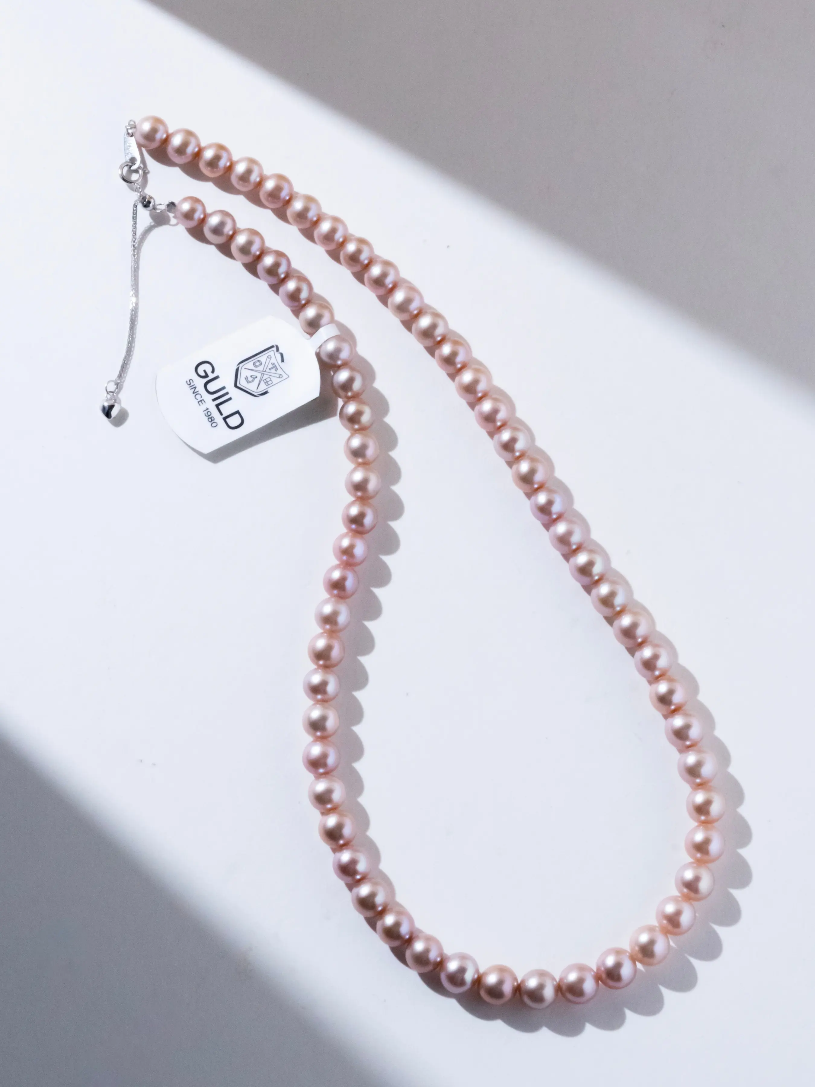 Freshwater Manta Pearl Necklace 6-7mm, Near Round, Flawless, Gilded Six Stars, S925 Silver Color, Elegant Jewelry Gift