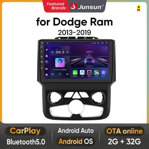 Junsun Car Radio Stereo for Dodge Ram 1500 2500 3500 2013 2014 2015 2016 2017 2018 Android 15 Auto GPS navigation 9 inch HD touchscreen multimedia video player DSP Wireless Carplay