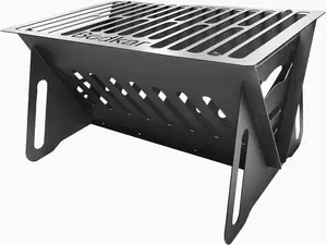 Charcoal Grill, Portable BBQ Smoker - Lightweight Tabletop Outdoor Grill