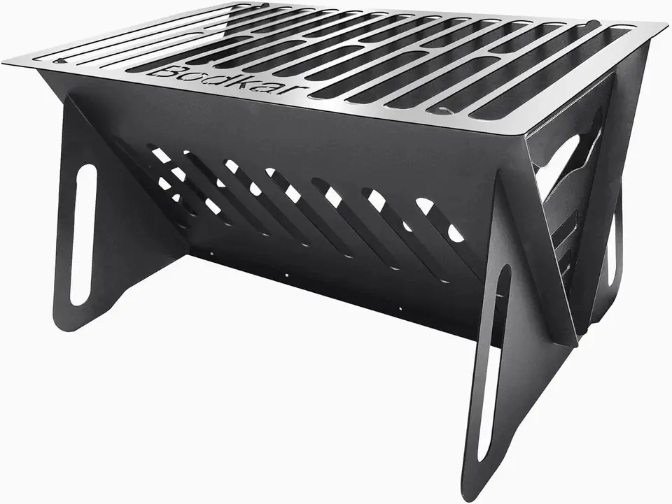 Charcoal Grill, Portable BBQ Smoker - Lightweight Tabletop Outdoor Grill