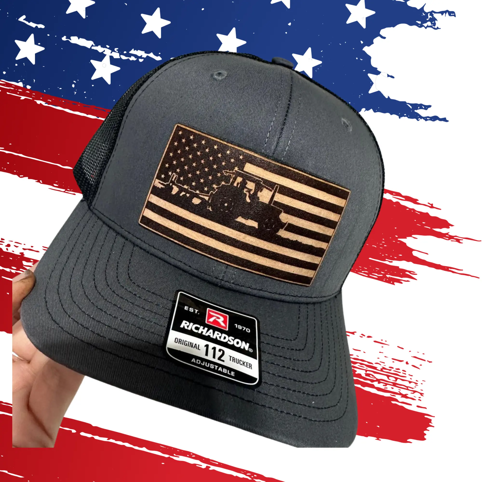 American Flag Farmer Hat | SnapBack  | FlexFit