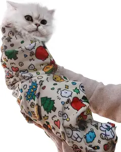Cat Grooming Wrap for Cutting Nails - Self-Adhesive Cat Swaddle Wrap with Nail Clipper, Anti-Scratch Cat Burrito Wrap for Nail Trimming, Cat Grooming Supplies