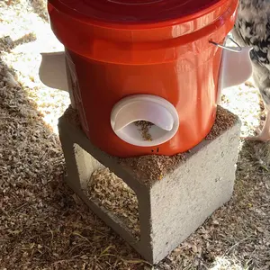 New Chicken Feeder Automatic Gravity Poultry feeder, Manual DIY chicken, duck, goose and other poultry feeding waste poultry feeder port rooster stuff