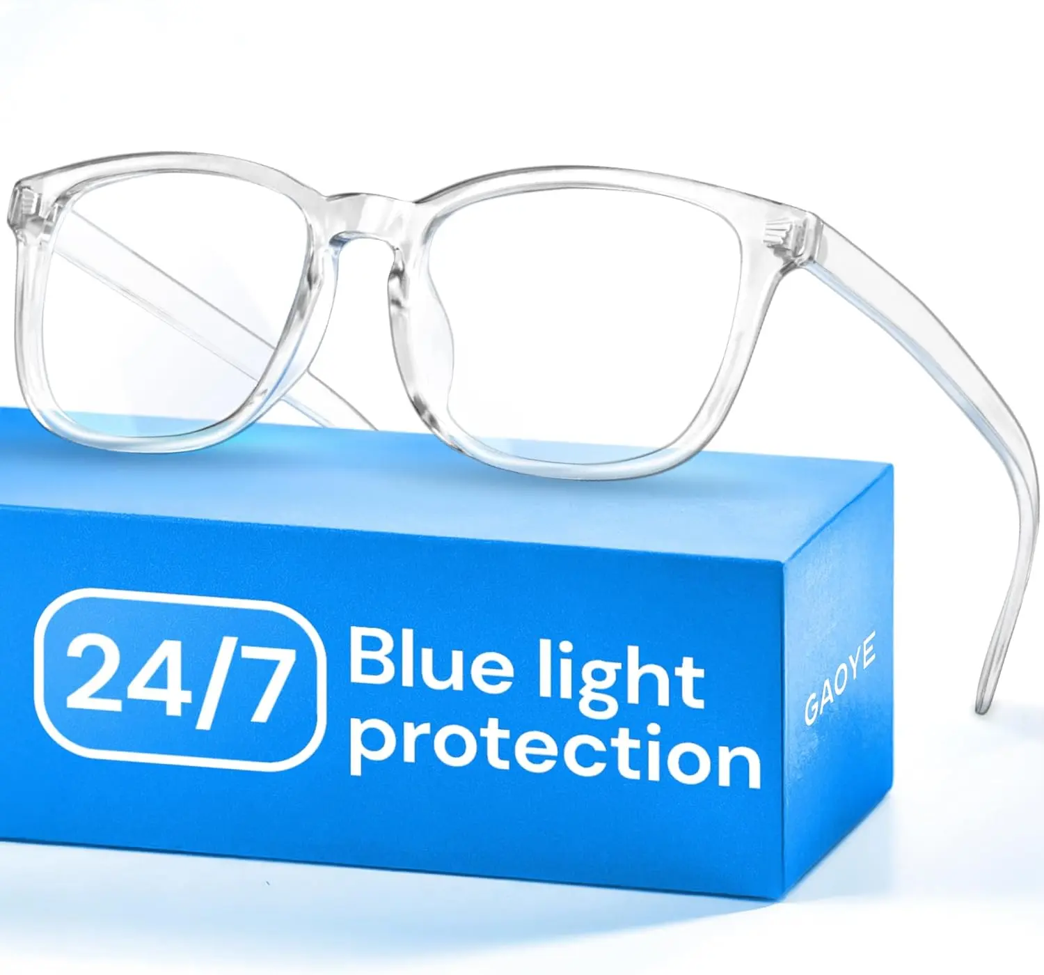 Blue Light Blocking Glasses for Women Men Woman Black Computer Screen Filter Gaming Glasses Womens Mens 99.9% Blue Light Blocker Round Fashion Eye Glasses