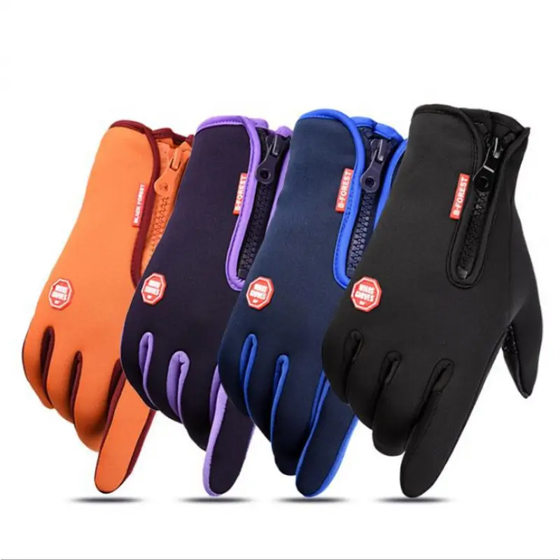 Colorful zipper double layer rose red