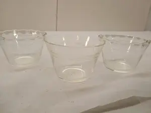 Vintage Pyrex #462 Clear 5oz Custard Cups Set Of 3