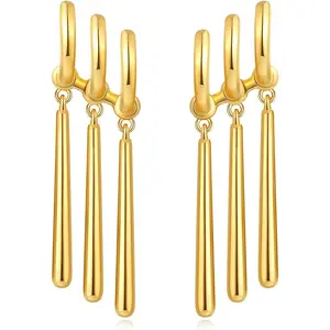 Drperfect One count Anime Inspired Zoro Earrings - -Plated Fashion Statement for Anime Lovers