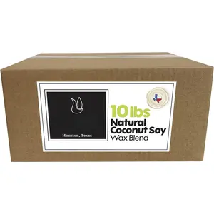 10 lb Coconut Soy  Wax for  Making - Creamy Blend for High Load  Formulation, Coco Wax, Coconut Soy  Wax, Cera para Velas