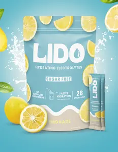 Lemonade Electrolyte Powder Mix - 28 Count, Zero Sugar, Hydrating Electrolytes Beverage Fruit