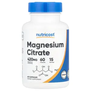 Nutricost Magnesium Citrate, 60 Capsules (105 mg per Capsule)