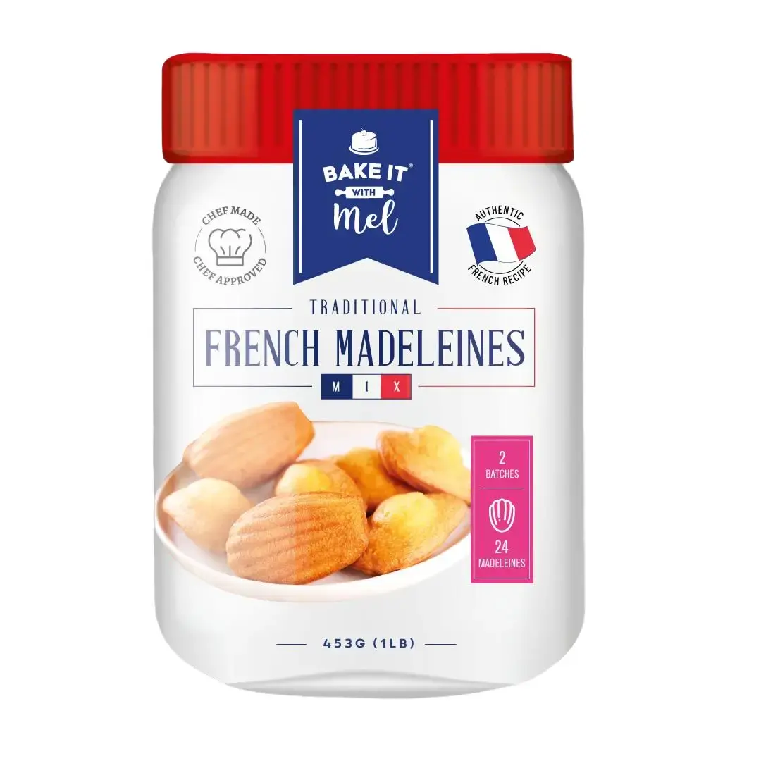 Bake it with Mel - Traditional French Madeleine Mix & Madeleine Pan Baking Butter Set Taffy Coffee Cake