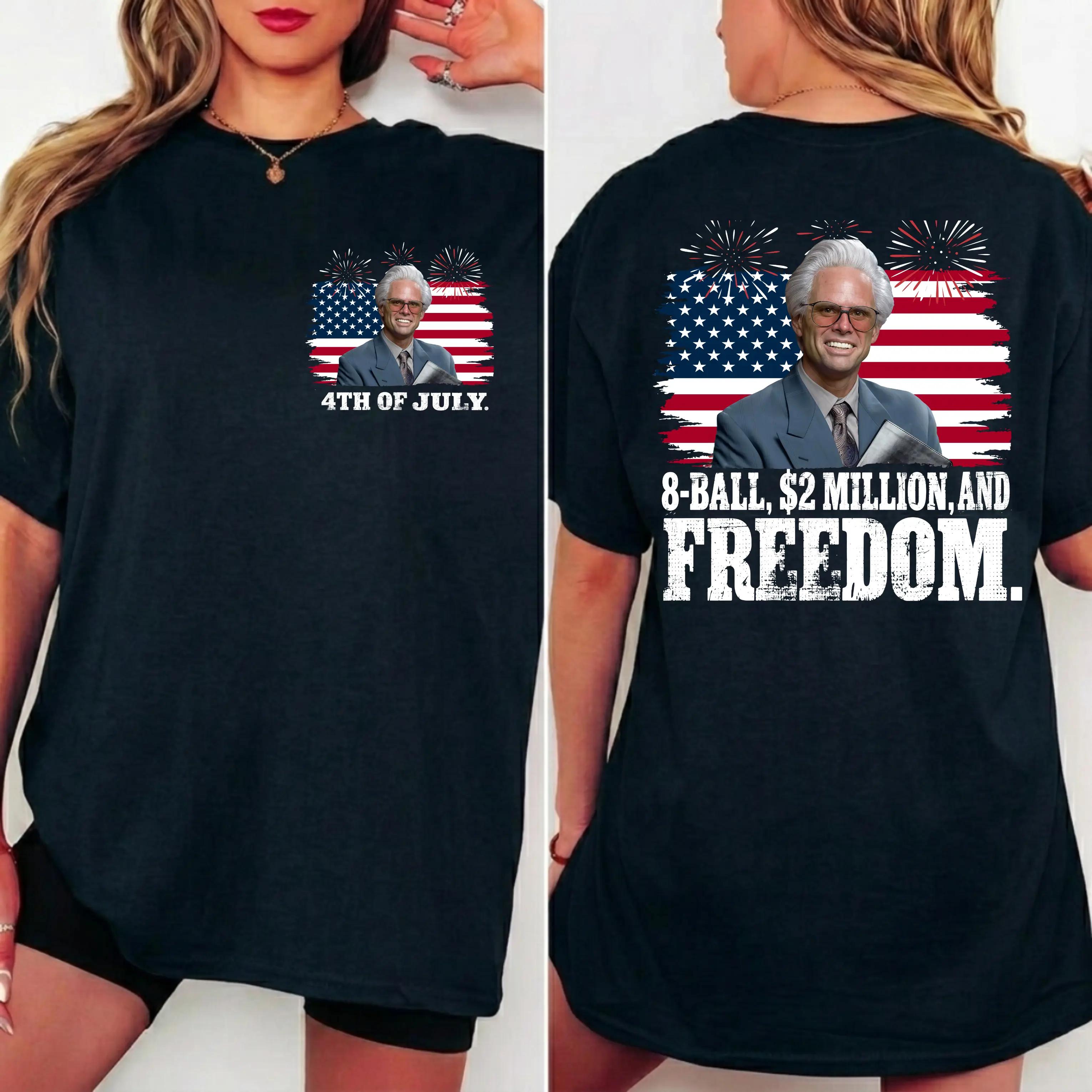 Baby Billy 4th of July 8-Ball And 2 Million Shirt, Righteous Gemstones Fireworks T-shirt, Funny Movie Independence Day Tee
