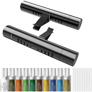 Car Air Freshener,  Car Diffuser Vent Clips Set with 10 Bags Different Scents Essential Oil Sticks (2 Sticks Each) and 8 Unscented Refill Sticks for Women Men Automotive Fragrance Decoration