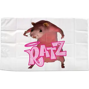 Pink Mouse Funny Flags 3 * 5 Feet , Hanging Suitable For Indoor University Dormitory Party Tapestry Art poster