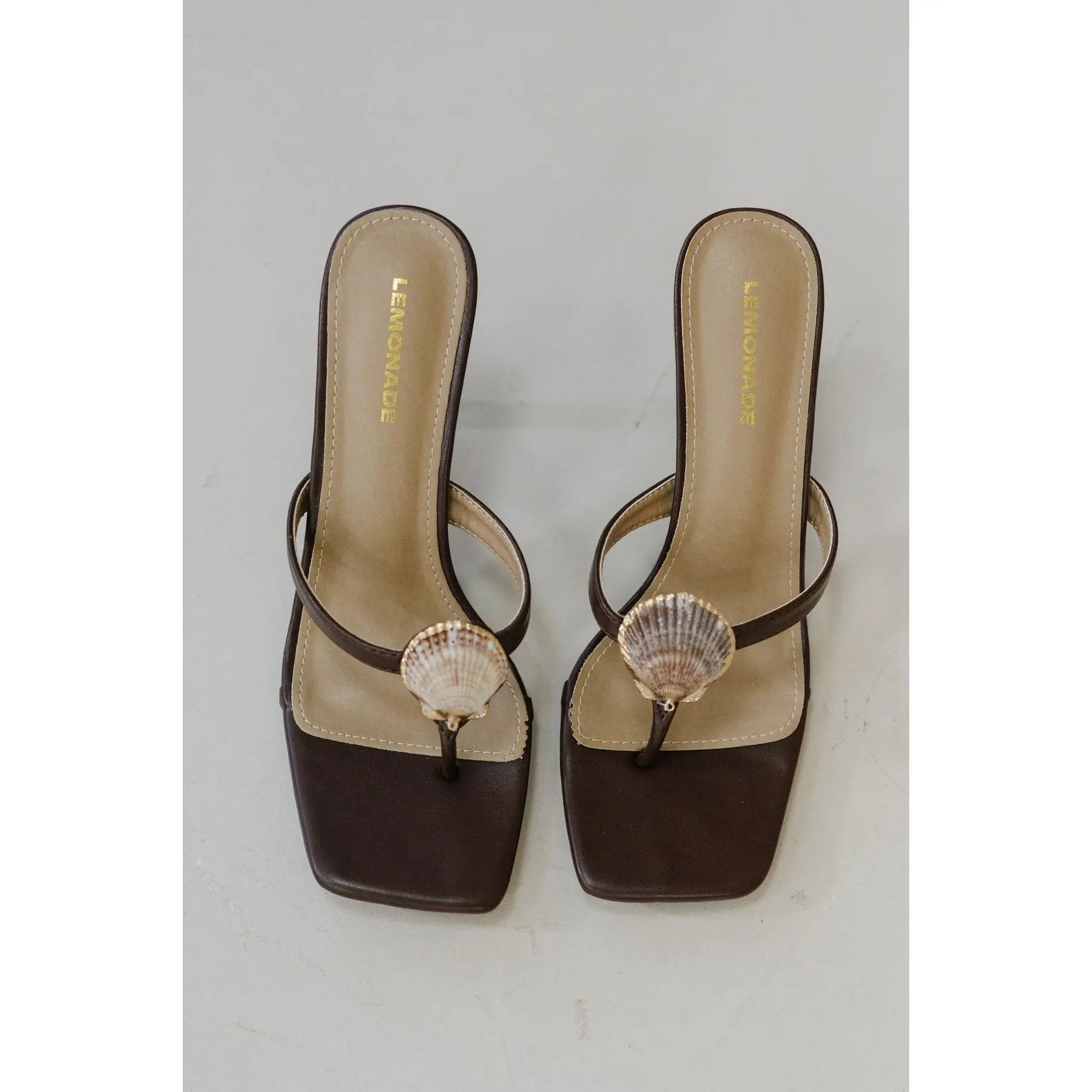 Beach Finds Seashell Heel-Brown