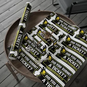 "Did You Submit A Ticket?" Funny Tech Gift Wrapping Paper