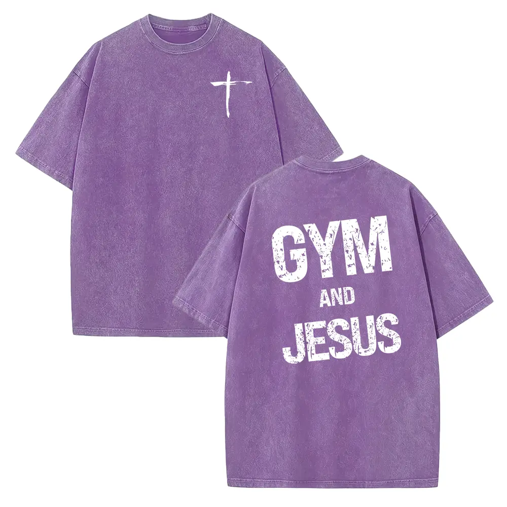 Washed T-shirt-Purple
