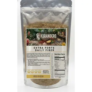 KURANDERO Extra Forte Daily Fiber - Natural Digestive Support with Nopal Moringa & Psyllium Husk - Vegan Sugar-Free Gut Health Powder 16oz Mexican Herbal Wisdom - Healthcare
