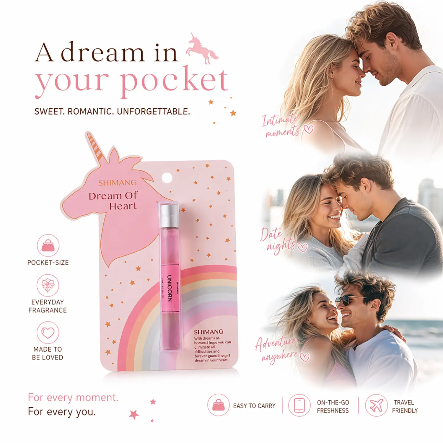 Women's Pheromone Perfume | With Pheromone Formula, Long Lasting, Floral Fruity Woody Scent | Designed for Her - Make Him Addicted & Share a Wild, Wonderful Night | Perfect Back to School & Homecoming Gift Set for Her 15ml/0.5fl.oz