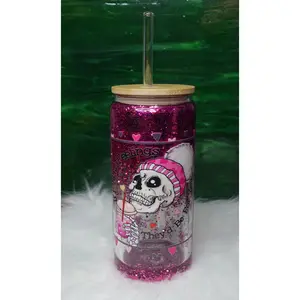 Snow globe Skull Valentines Day