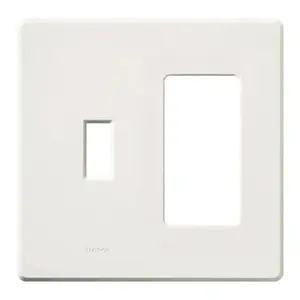 Fassada FG-2-TD-WH Standard 2-Gang Toggle Wall Plate, White