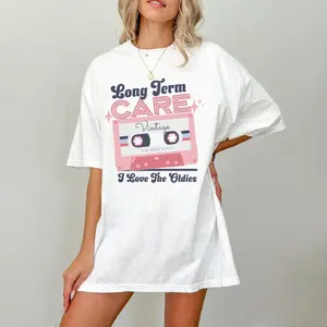 Long Term Care Nurse Shirt Retro LTC Nurse Tee Funny Geriatric Nurse Shirt Palliative Care Nurse Tee Nursing Home Worker Apparel Cute S