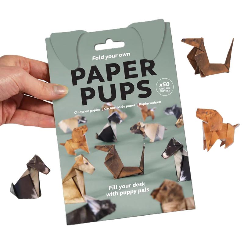 DIY Paper Dog Origami Kit - Assorted Cute Puppy Craft Set | Ideal for Kids’ Creative Play, Party Favors or Desk Toys | Easy Instructions for 3D Foldable Dog Figures (Great for Family Bonding)