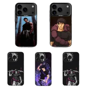 Toji Fushiguro J-Jujutsu JJK Anime Phone Cases For iPhone 17 Promax Pro Air 16 Plus 15 14 13 12 11 Black TPU Shockproof Protective Cover Perfect Christmas Halloween Birthday Gift