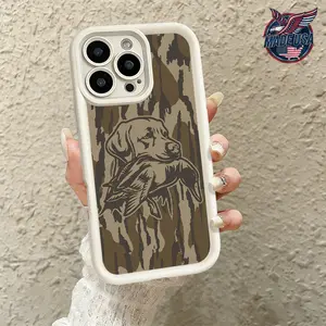 Cool Hunting Dog Duck Camo Pattern Outdoor Aesthetic Case for iPhone 17 16 15 14 Pro Max 13 12 11 XR XS Plus Air Slim Shockproof TPU Cover