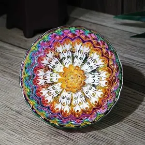 JianzTenmokus Colorful Glazed Ceramic Teacup with Dragon Design Perfect for Art Decoration Collecting and Gifting Ideal Christmas Valentine's Day Birthday or Mother's Day Gift for Women