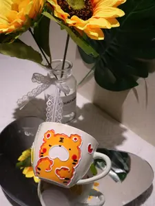 Banana Tiger Handmade Ceramic Cup