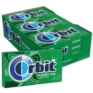ORBIT Sugar-Free Mint Chewing Gum, 12 packs of 14 pieces (168 pieces total) Spearmint