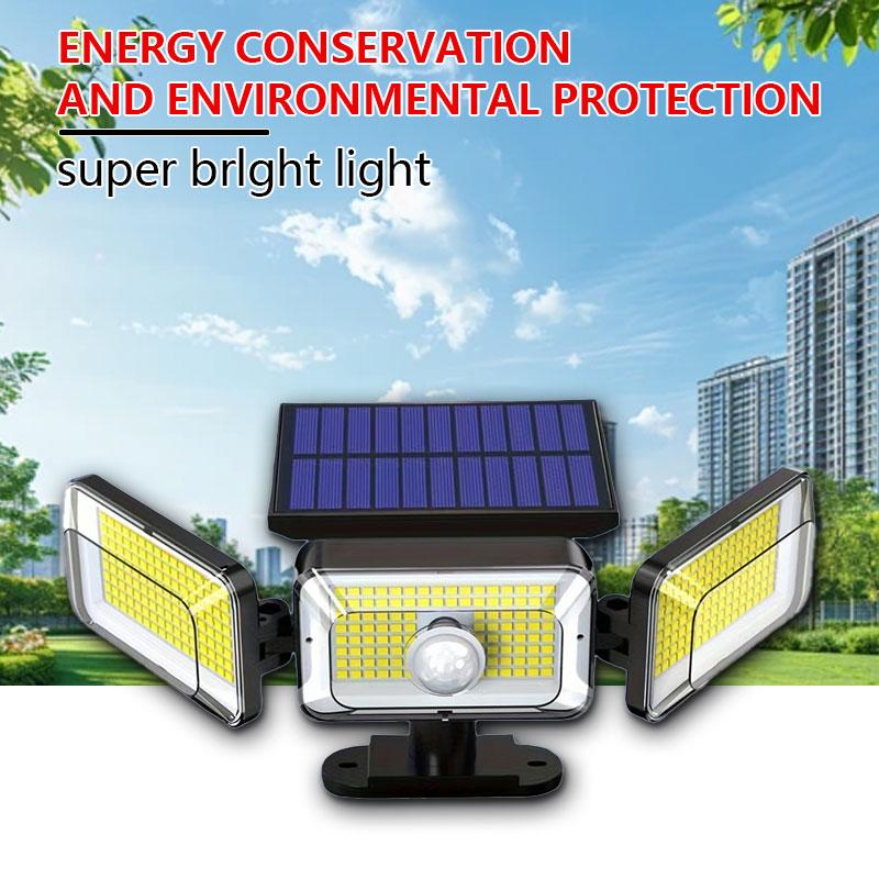 1/2-Pack High Brightness Solar Motion Sensor Lights Durable Waterproof IP65 Design for Outdoor Security & Landscape Lighting Enhancement with Remote Control and Adjustable Heads