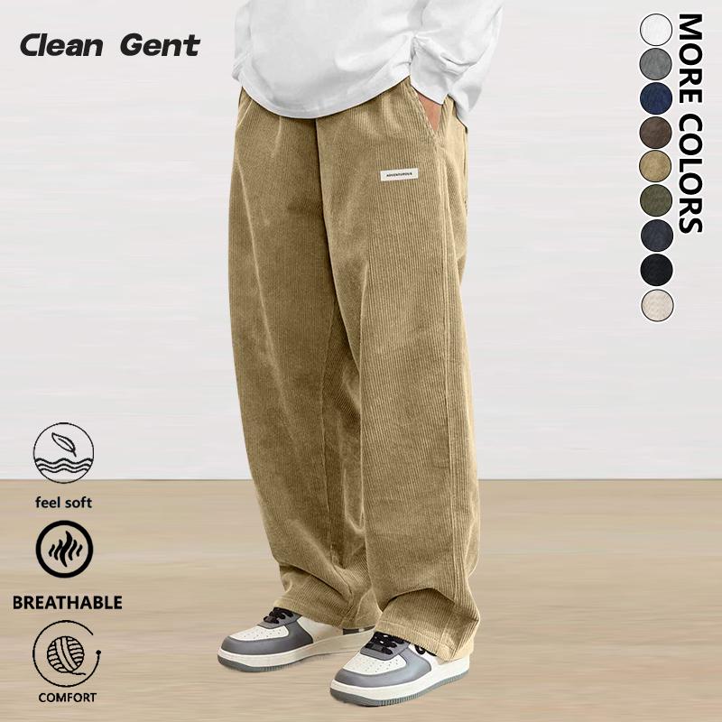 Clean Gent Men's Loose Fit Letter Patch Drawstring Waist Straight Leg Pants, Unisex Casual Pocket Corduroy Trousers, Suitable for Everyday Wear, Loungewear, Christmas Attire, Versatile and Comfortable Relaxed Fashion for Men All Year Round Clean Gent Men's Loose Fit Letter Patch Drawstring Waist Straight Leg Pants, Unisex Casual Pocket Corduroy Trousers, Suitable for Everyday Wear, Loungewear, Christmas Attire, Versatile and Comfortable Relaxed Fashion for Men All Year Round