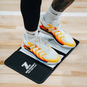 Portable Traction Mat for Athletes and Exercise - Better Grip for General Exercise, Basketball, Volleyball, Pickleball, Racquetball, and Dance